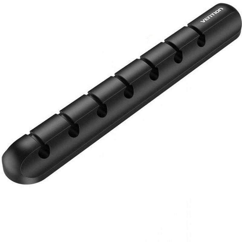 ORGANIZADOR CABLES EN ESPIRAL 5 PUERTOS (2 uds) NEGRO VENTION
