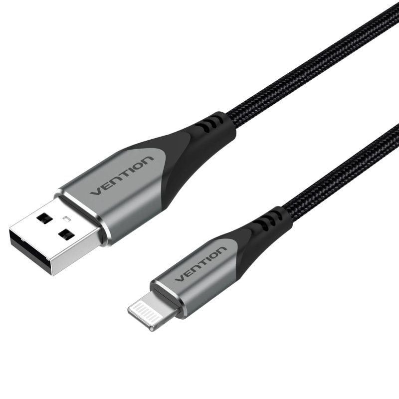 CABLE 2.0 USB A LIGHTNING 0.5 M GRIS VENTION