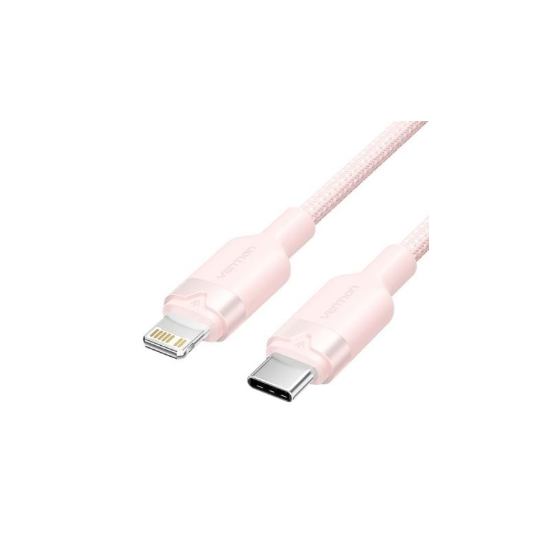 CABLE 2.0 USB-C A LIGHTNING 2 M ROSA VENTION