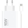 CARGADOR PARED 90W USB-A + CABLE TYPE-C BLANCO XIAOMI