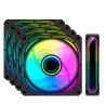 KIT 4 VENTILADORES AUXILIARES INFINITY PRO 120 MM ARGB COOLBOX