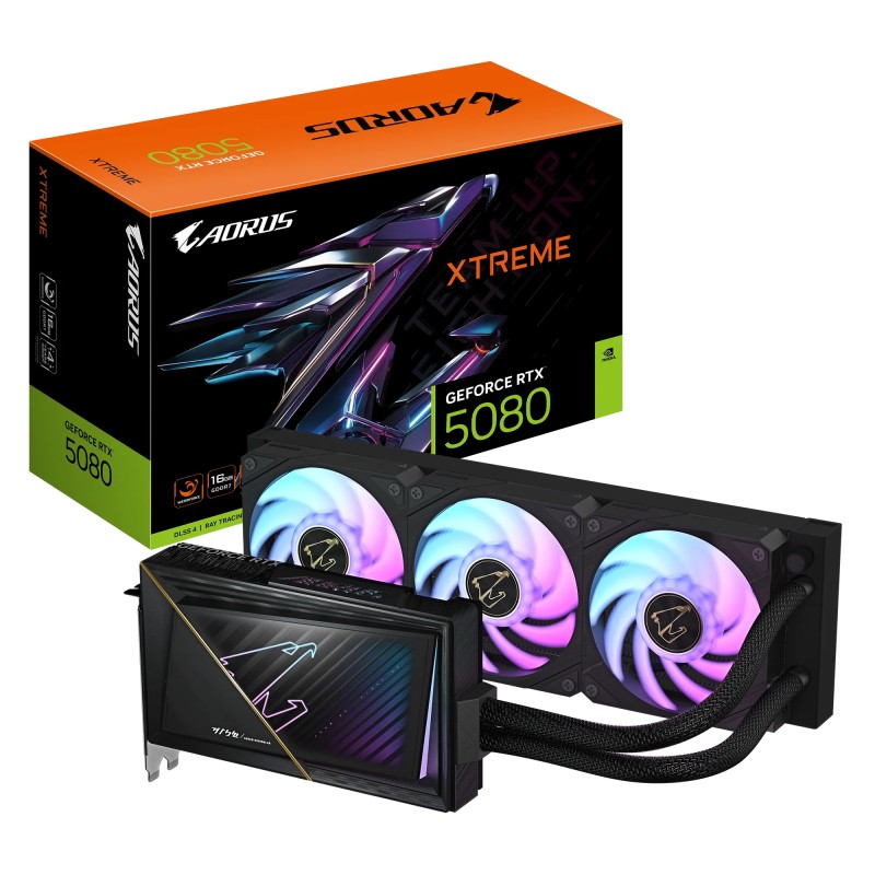 VGA NVIDIA RTX 5080 AORUS XTREME WATERFORCE 16 GB GIGABYTE