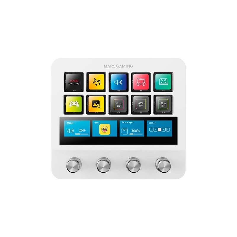 PLATAFORMA DE CONTROL MSD-PRO BLANCO MARS GAMING