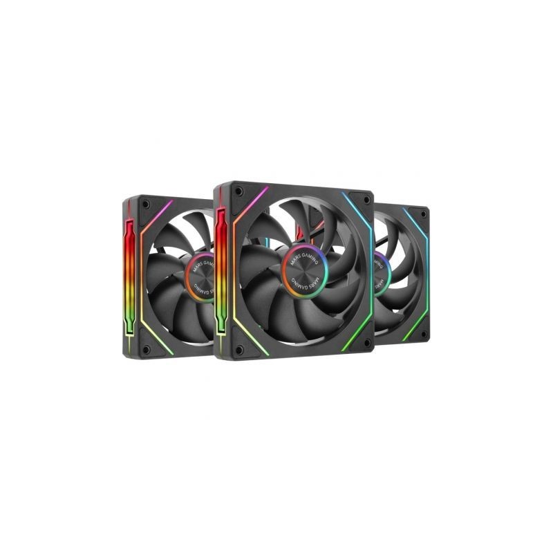 KIT 3 VENTILADORES AUXILIAR MF-LINKFINITY 2 NEGRO MARS GAMING