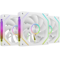 KIT 3 VENTILADORES AUXILIAR MF-LINKFINITY 2R BLANCO MARS GAMING