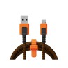 CABLE XTREME USB-A A MICRO USB 1.5M NEGRO/NARANJA XTORM