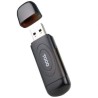 LECTOR TARJETAS USB 3.0 2 EN 1 NEGRO TOOQ