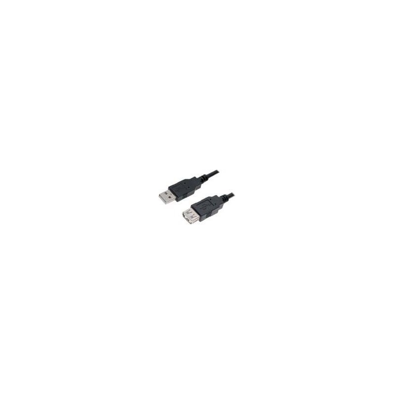 CABLE EXTENSION USB TIPO A-F 3 M NEGRO NANOCABLE
