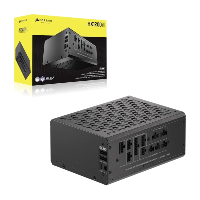FUENTE ALIM. MODULAR CORSAIR ATX 3.1 PCIe 5.1 HX1200i 1200W CIBENETICS PLATINUM