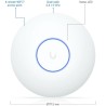 UBIQUITI WIRELESS ACCESS POINT U7-LITE WIFI7 PoE TECHO/PARED