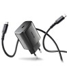 CARGADOR PARED GaN2 USB-C + CABLE 45W NEGRO NGS