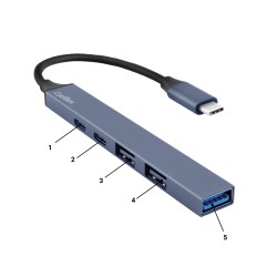 MINI DOCK USB-C (USB-C PD/USB-C/2xUSB 2.0/USB 3.0) COOLBOX