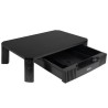 SOPORTE ELEVADOR PARA PORTATIL/MONITOR CON CAJON NEGRO TOOQ