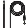 CABLE DE RED LATIGUILLO SSTP CAT8.1 AWG26 0.30 M NEGRO NANOCABLE