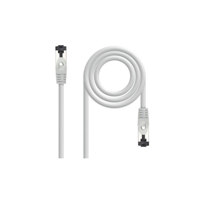 CABLE DE RED LATIGUILLO SSTP CAT8.1 AWG26 1 M GRIS NANOCABLE