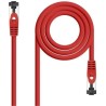 CABLE DE RED LATIGUILLO SSTP CAT8.1 AWG26 2 M ROJO NANOCABLE