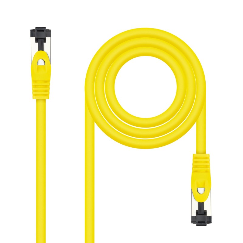 CABLE DE RED LATIGUILLO SSTP CAT8.1 AWG26 2 M AMARILLO NANOCABLE