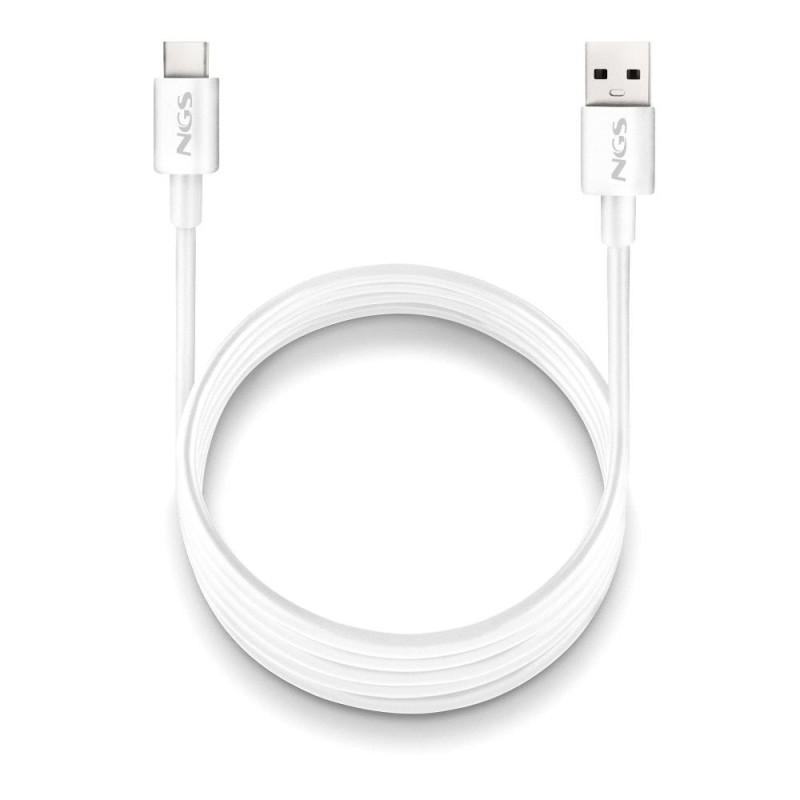 CABLE USB-A A USB-C ZYRO 15W 1 M BLANCO NGS
