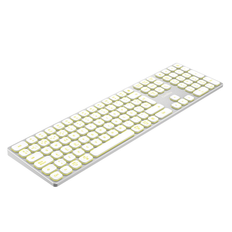TECLADO WIRELESS MOONLIGHT B431 BLANCO COOLBOX
