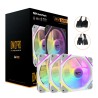 KIT 3 VENTILADORES AUXILIAR DM-12 120 PRO A-RGB BLANCO DARKFLASH