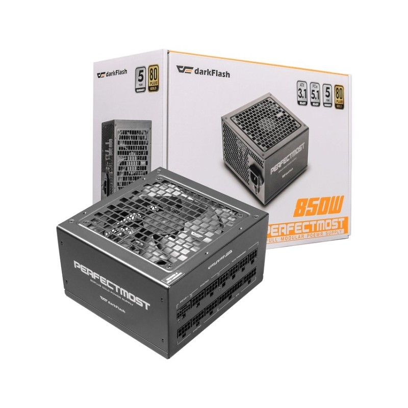 FUENTE ALIM. 850W MODULAR 80+ GOLD NEGRO DARKFLASH