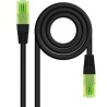 CABLE DE RED LATIGUILLO UTP CCA CAT6 AWG26 1.5 M NEGRO NANOCABLE