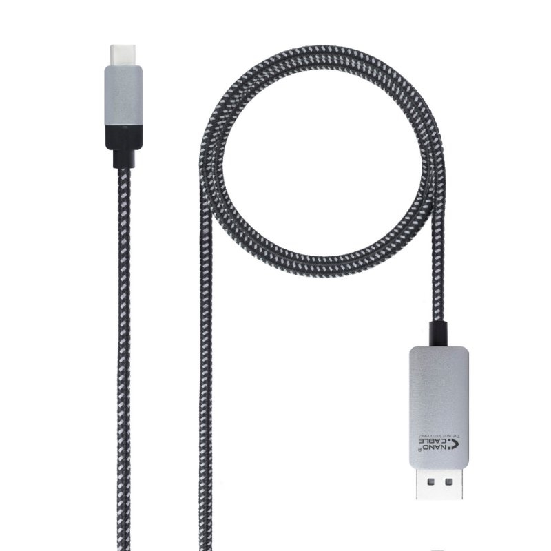 Nanocable Cable Conversor USB-C/M a DP/M 1.8 M