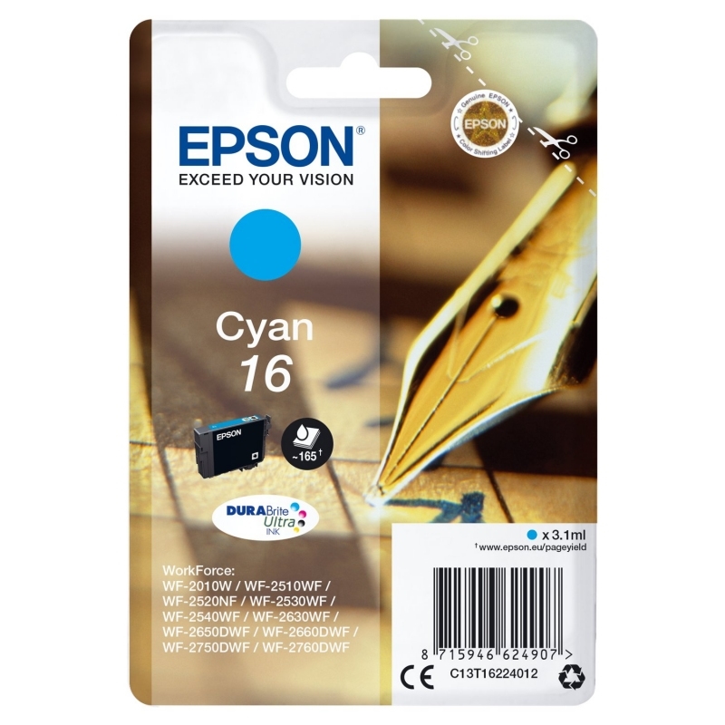 Epson Cartucho T1622 Cyan