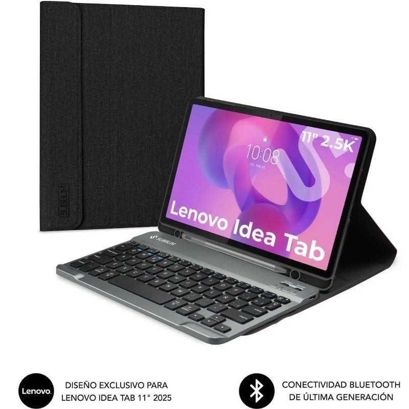 FUNDA + TECLADO TABLET KEYTAB PRO BT LENOVO IDEA TAB 11 11'' NEGRO SUBBLIM