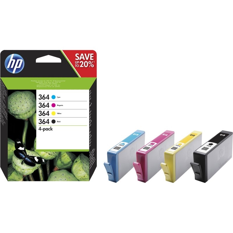 HP Cartucho Multipack 364 Negro+ Color