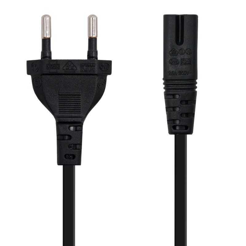 CABLE ALIMENTACION FORMA 8 CEE7/16/M-C7/H 3 M NANOCABLE