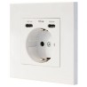 BASE DE 3 ENCHUFES 2xUSB-C PD 3.4A BLANCO NANOCABLE