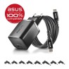 CARGADOR PARED GaN + CABLE 1.5 M USB-C + 8 CLAVIJAS ASUS 65W NEGRO NGS