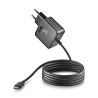 CARGADOR PARED GaN USB-C 45W NEGRO NGS