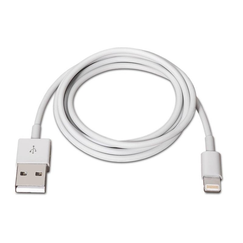 CABLE DATOS/CARGADOR USB LIGHTNING 1M BLANCO NANOCABLE