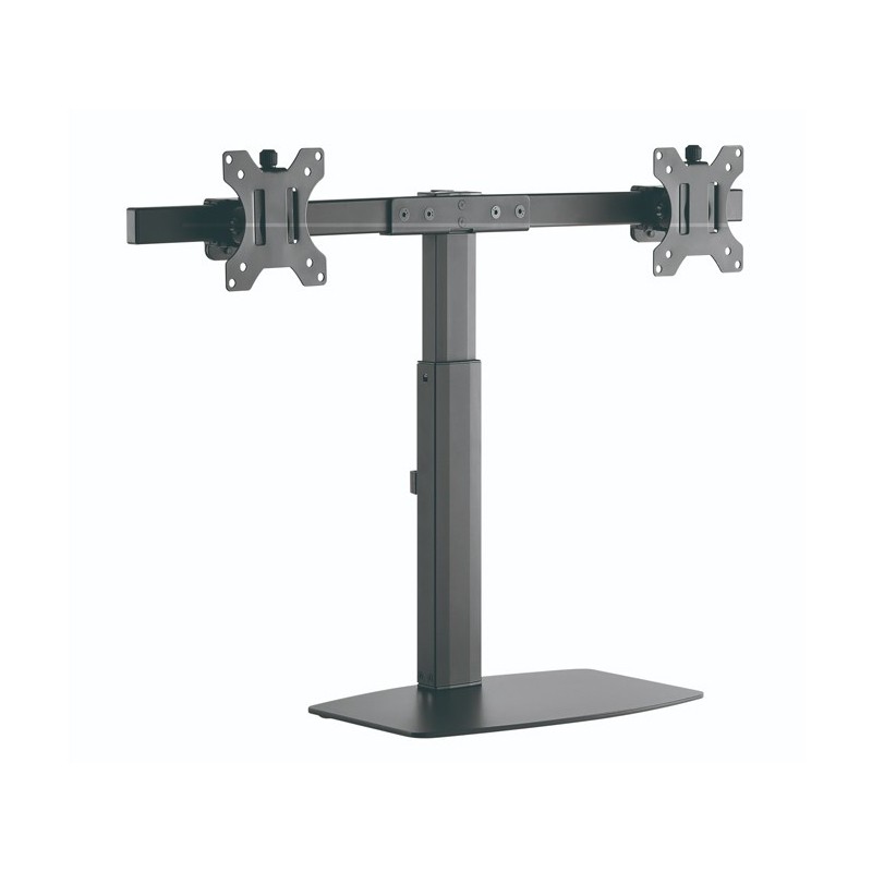 SOPORTE MESA 2 MONITORES 17''-27'' NEGRO TOOQ