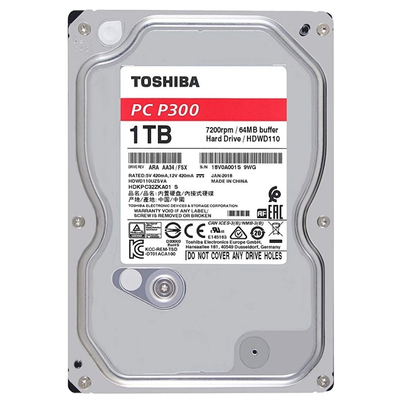 Toshiba P300 HDWD110UZSVA HD 1TB 3.5" 7200rpm
