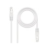 CABLE DE RED LATIGUILLO RJ45 UTP CAT6 AWG24 0.5 M BLANCO NANOCABLE