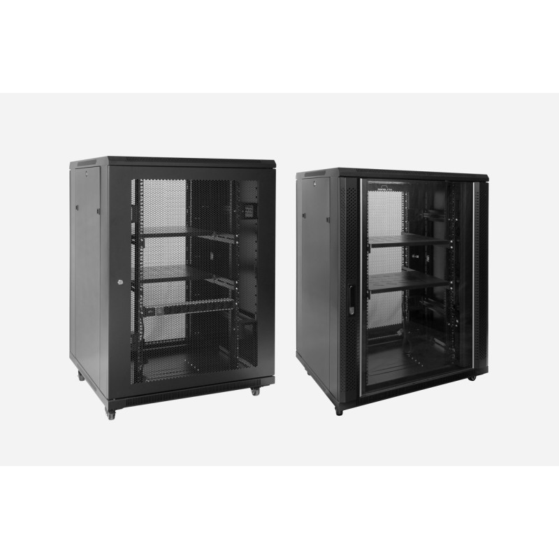 ARMARIO DE SUELO RACK 19'' 32U 800x800 PUERTA DE CRISTAL