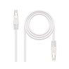 CABLE DE RED LATIGUILLO RJ45 CAT.5E UTP AWG24 2M BLANCO NANOCABLE