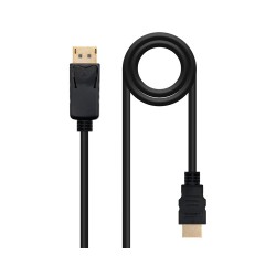 CONVERSOR DISPLAYPORT A HDMI 3 M NEGRO NANOCABLE