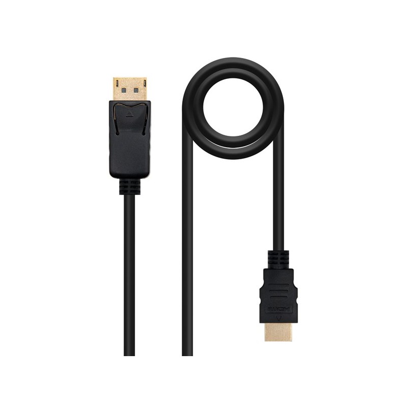 CONVERSOR DISPLAYPORT A HDMI 3 M NEGRO NANOCABLE