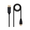 CONVERSOR DISPLAYPORT A HDMI 3 M NEGRO NANOCABLE