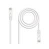CABLE DE RED LATIGUILLO RJ45 UTP CAT6A AWG24 0.5 M BLANCO NANOCABLE