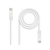 CABLE DE RED LATIGUILLO RJ45 UTP CAT6A AWG24 2 M BLANCO NANOCABLE