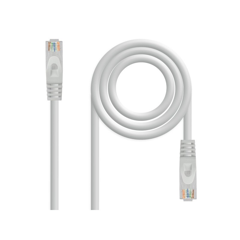 CABLE DE RED LATIGUILLO RJ45 UTP CAT6A AWG24 7 M GRIS NANOCABLE