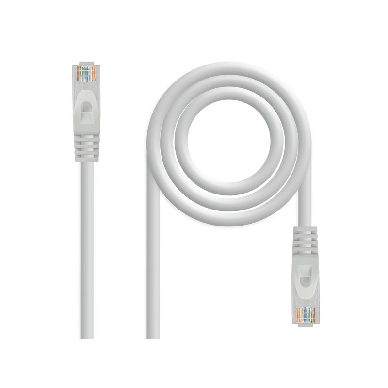 CABLE DE RED LATIGUILLO RJ45 UTP CAT6A AWG24 15 M GRIS NANOCABLE