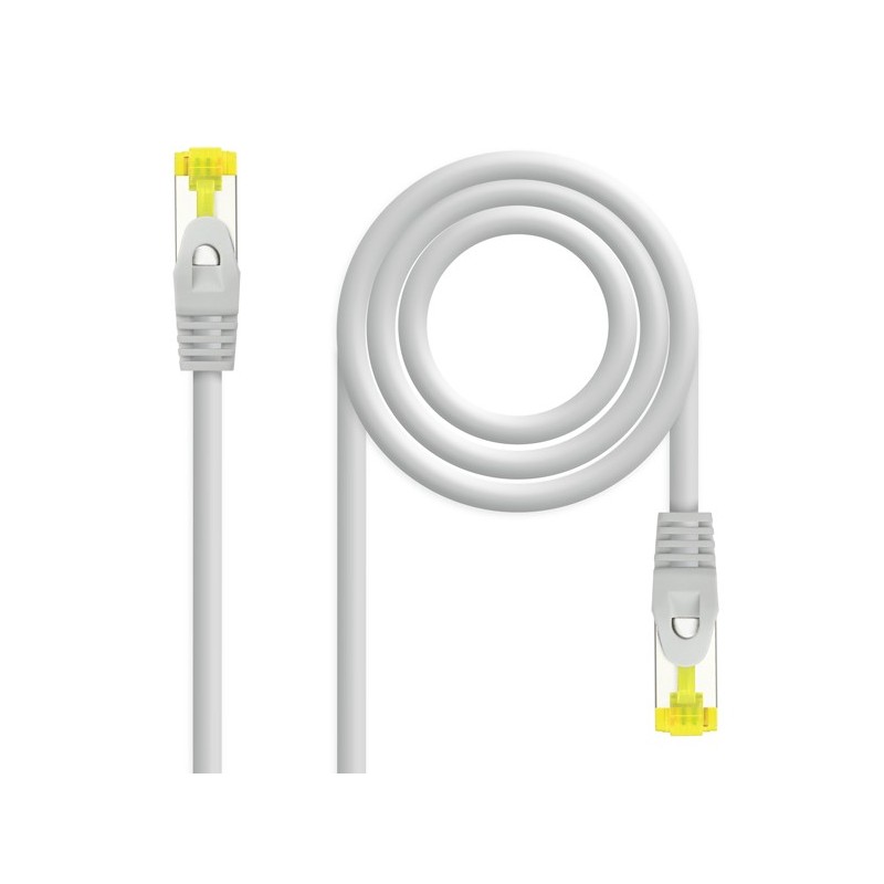 CABLE DE RED LATIGUILLO RJ45 SFTP CAT6A AWG26 7 M GRIS NANOCABLE