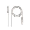 CABLE DE RED LATIGUILLO RJ45 UTP CAT6 AWG24 0.25 M GRIS NANOCABLE