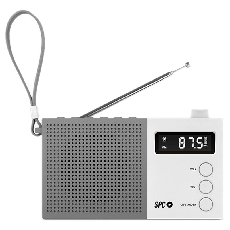 SPC 4578B Radio FM Jetty Max pantalla LCD Blanco